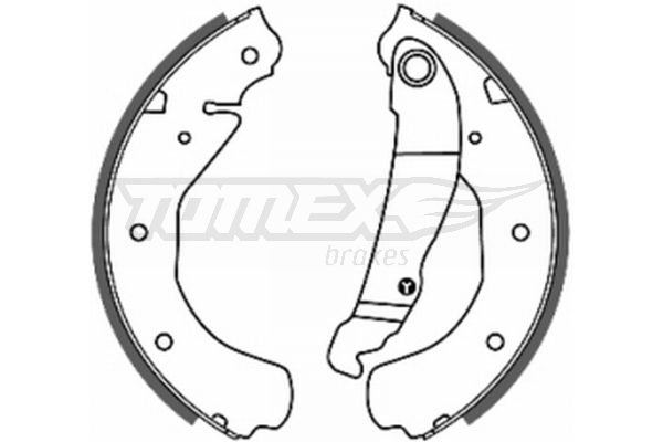Sada brzdových čeľustí TOMEX Brakes